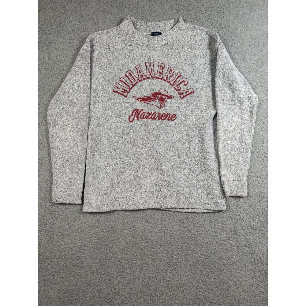 MV Sport Sweater Mens Small MidAmerica Nazarene Pullover Crewneck Cotton Blend